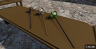 GameGuru MAX Low Poly Asset Pack - Mage Weapons: Melee