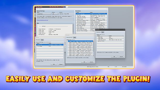 RPG Maker MZ - UNDERMAX - STAMPS ALBUM PLUGIN