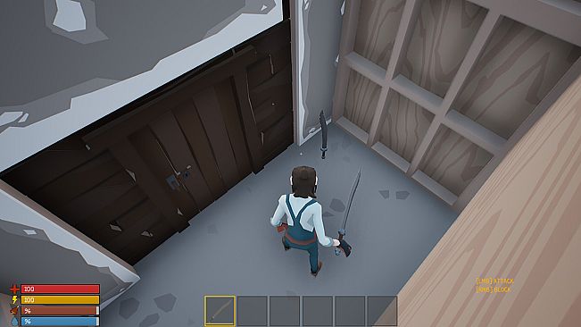 SurrounDead Poly Construction Curved Sword