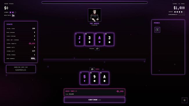 The Last Ace - Blackjack Roguelike