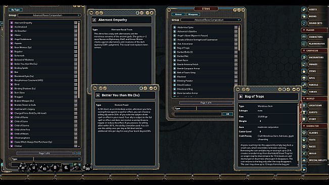 Fantasy Grounds - Advanced Races Compendium