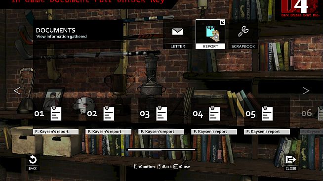 D4: In Game Document Full Unlock Key