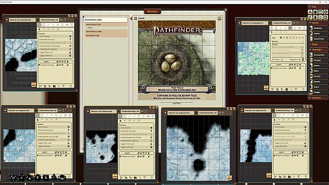 Fantasy Grounds - Pathfinder RPG - Pathfinder Flip-Tiles - Monster Lairs