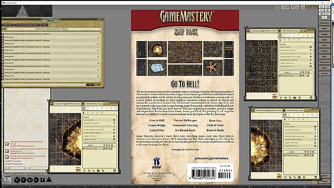 Fantasy Grounds - Pathfinder RPG - GameMastery Map Pack: Hellscapes