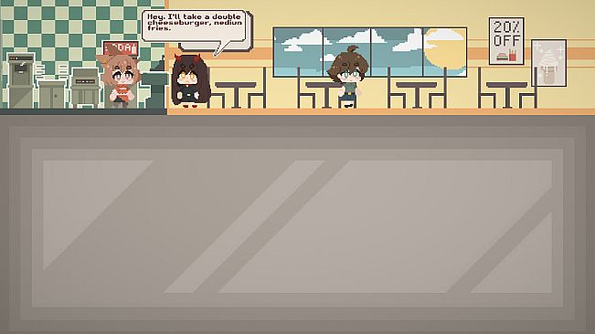 Double Cheeseburger, Medium Fries