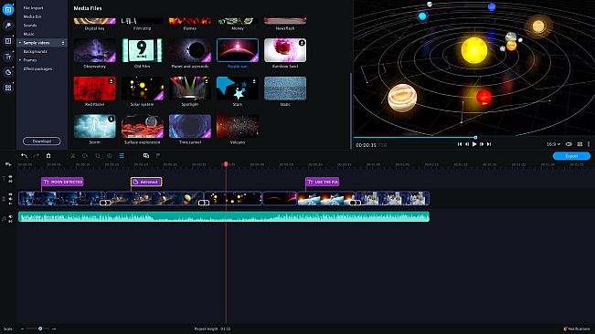 Movavi Video Editor Plus 2021 Effects - Future is now Set