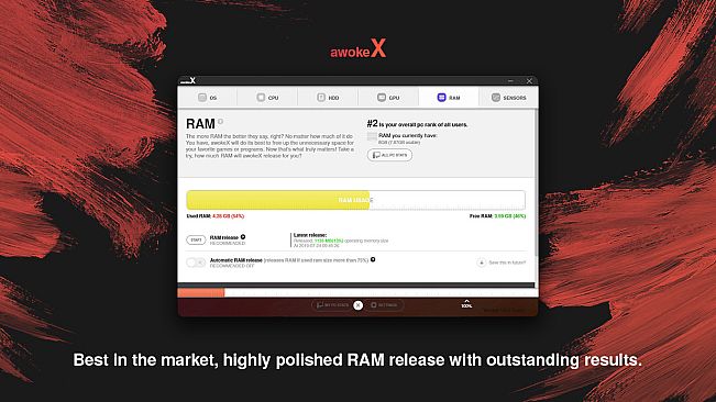 awokeX - PC performance booster