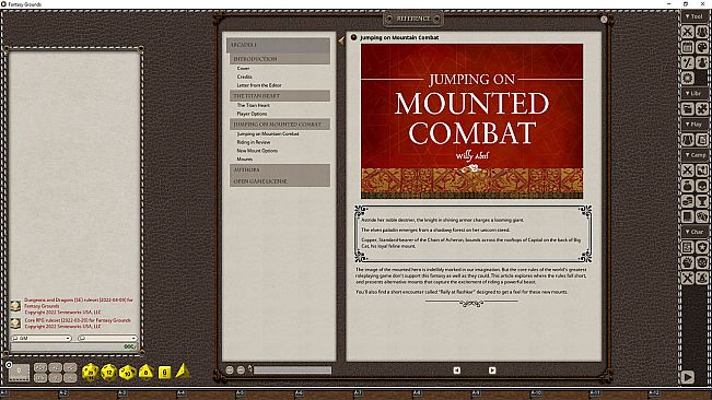 Fantasy Grounds - Arcadia Issue 001