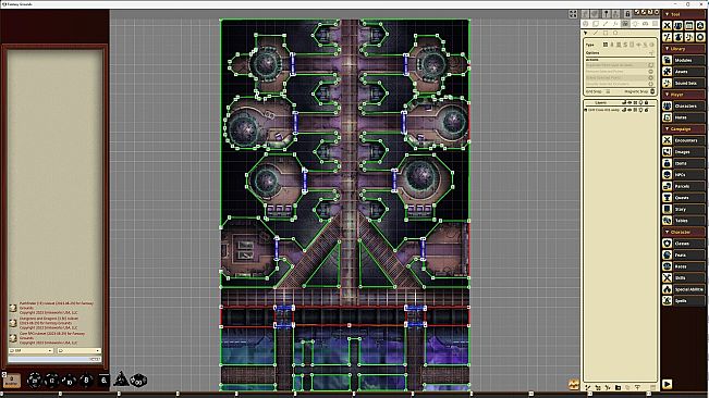 Fantasy Grounds - Starfinder RPG - Starfinder Flip-Mat - Drift Crisis