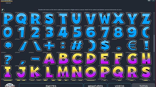 Emotes creator tool - Letters