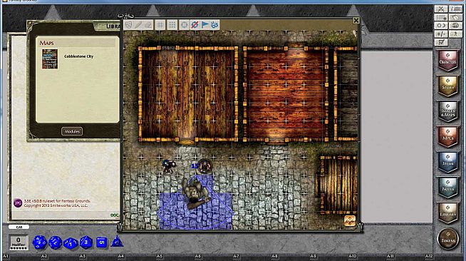Fantasy Grounds - Maps: Cobblestone City and Inn