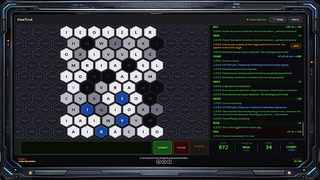 HexTrial A C.O.R.E. Cognitive Test