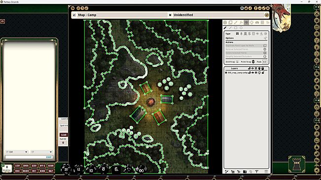 Fantasy Grounds - Pathfinder RPG - Flip-Mat: Night Ambush
