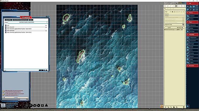 Fantasy Grounds - Starfinder RPG - Flip-Mat - Water World
