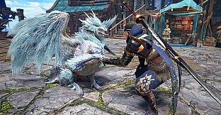 Monster Hunter Rise - "Velkhana Costume" Palamute layered armor set