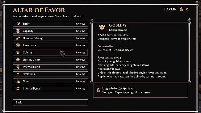 Order, My Lord! Tidy Up the Dungeon