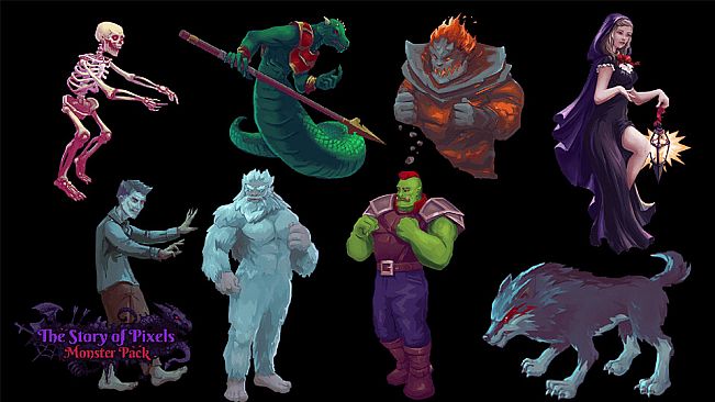 Visual Novel Maker - The Story of Pixels - Monster Pack