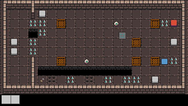 Puzzling Robot in the Dungeon