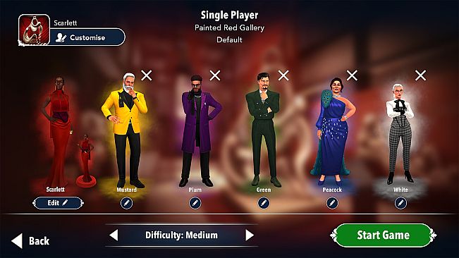 Clue/Cluedo: Painted Red Gallery Expansion