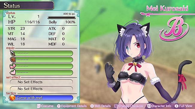 Omega Labyrinth Life - Costume: Mei (Animal)