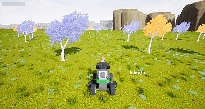 Lawnmower Game: Find Trump