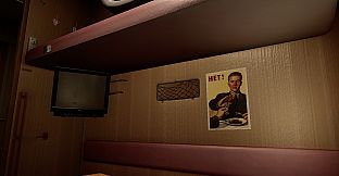 Russian Train Trip 3 - posters in the train car