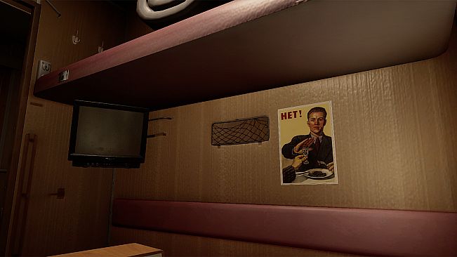 Russian Train Trip 3 - posters in the train car