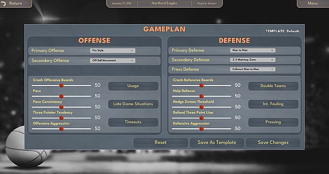 College Basketball Manager