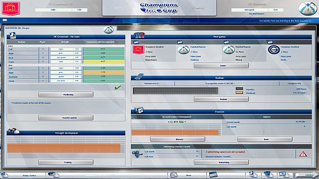 Handball Manager - TEAM