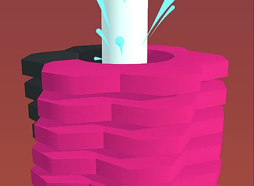 Ball Way Crush Color Tower 3d