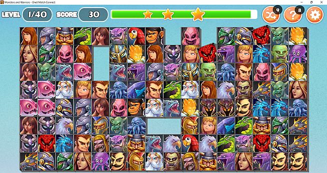 Monsters and Warriors - Onet Match Connect