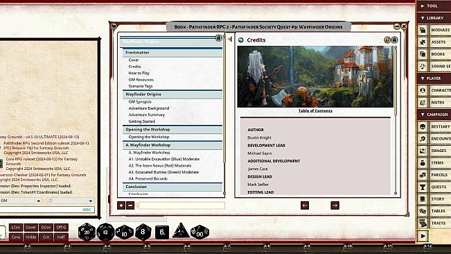 Fantasy Grounds - Pathfinder RPG 2 - Pathfinder Society Quest #9: Wayfinder Origins
