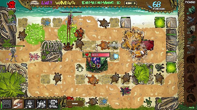 Dino V. Xeno - Tower Defense