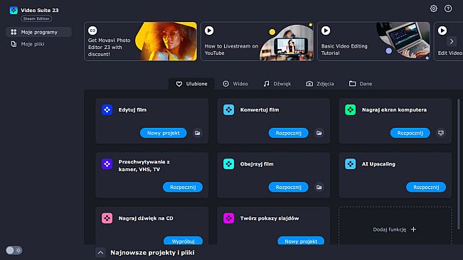 Movavi Video Suite 2023 Steam Edition - An all-in-one video maker: an editor, converter, screen recorder, and more!