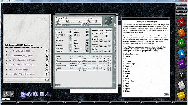 Fantasy Grounds - Basic Roleplaying (BRP) Ruleset