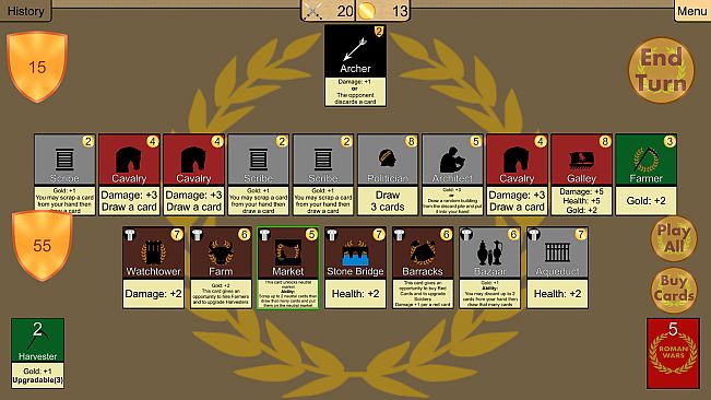 Roman Wars: Deck Building Game