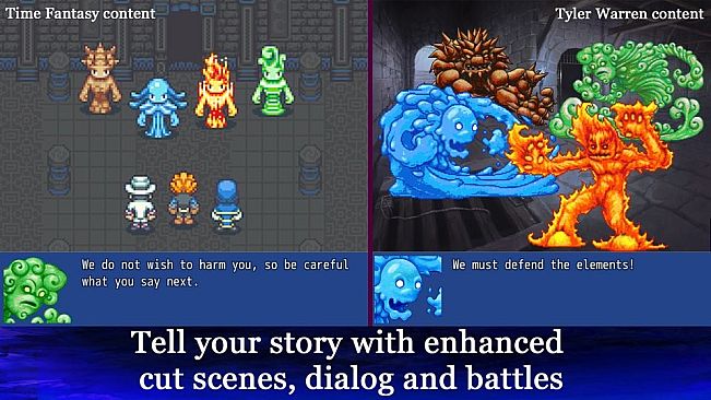 RPG Maker MZ - Tyler Warren RPG Battlers 7th 50 - Time Fantasy Tribute