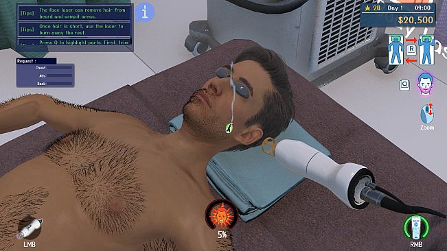 Hair Removal Salon Simulator