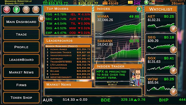 Stock Market Tycoon: Challenge