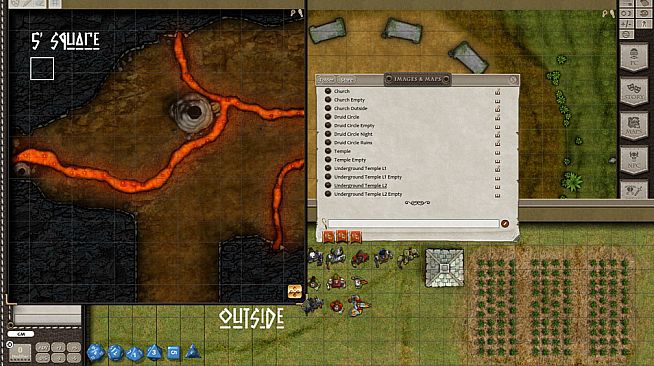 Fantasy Grounds - Temples and Staff (Map and Token Pack)