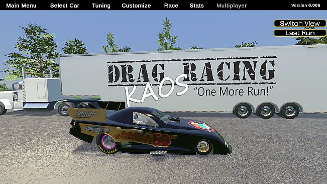 Drag Racing Kaos - "One More Run"