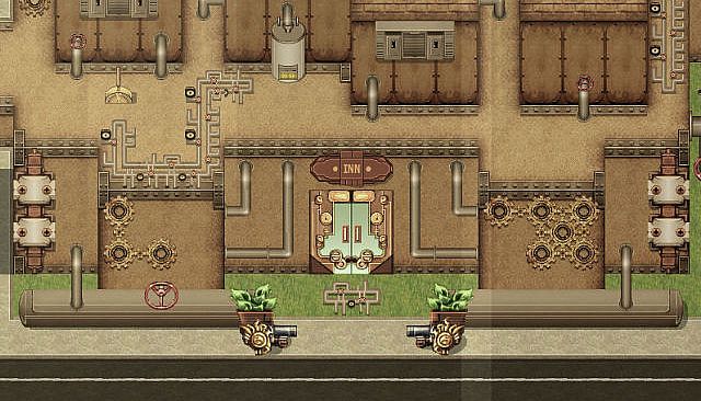 RPG Maker MZ - KR Steampunk Exterior Tileset