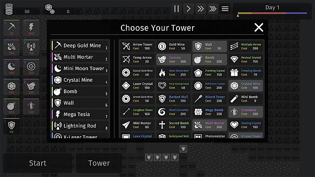 Minimalist Tower Defense