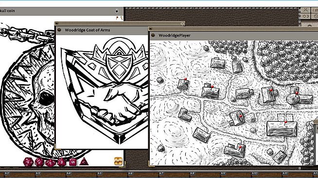 Fantasy Grounds - Village Backdrop : Woodridge (5E)
