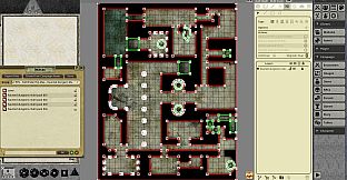Fantasy Grounds - Pathfinder RPG - Pathfinder Flip-Mat: Haunted Dungeon Multi-Pack