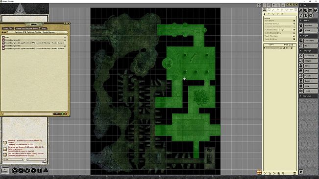 Fantasy Grounds - Pathfinder RPG - Pathfinder Flip-Mat - Flooded Dungeon