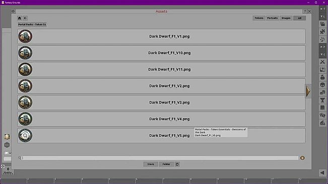 Fantasy Grounds - Portal Packs - Token Essentials: Denizens of the Dark