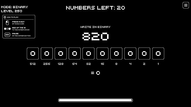 0101 - Binary Bonus Levels