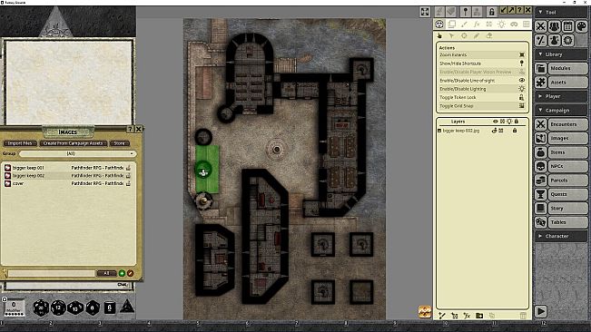 Fantasy Grounds - Pathfinder RPG - Pathfinder Flip-Mat - Bigger Keep