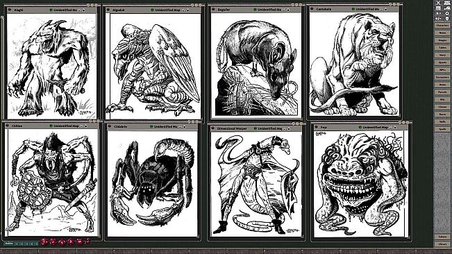 Fantasy Grounds - MC11 Monstrous Compendium Forgotten Realms Appendix (2E)